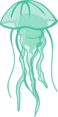 Ilustración de una medusa